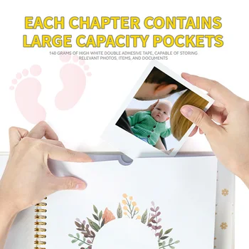 Baby Growth Photo Album Our First Year Baby Memory Book For Birth Record Moments & Memories The Baby Book Special Birth Gift 3