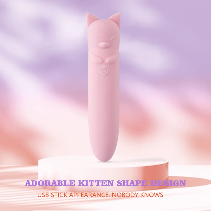 HESEKS Powerful Mini Cat Vibrator Rechargeable Vibrating Egg for Women Dildo G-spot Massager Clitoral Stimulator Sex Toys 18+