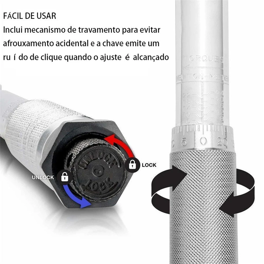 5-60N.m Adjustable Torques Key 3/8 Inch Ratchet Torque Wrench Square Drive Reversible Ratchet Spanner Precise Preset Hand Tool