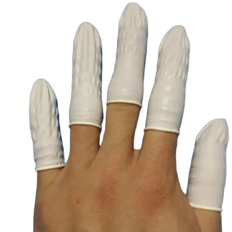 900pcs/bag Finger Cots Nail Art Latex Finger tips Protective White Small Rubber Gloves Protector Cover Tools