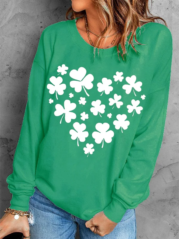 Autumn Sweatshirt Simple Print Hoodies Fashion Long Sleeve Harajuku Pullover Female Casual Loose Hoody Crew Neck Sweatshirt
