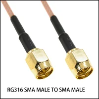 RG316 SMA Male Female To SMA Male Female Crimp Connector Plug RPSMA Nut Bulkhead Extension RF Coaxial Coax Jumper Pigtail Cable - Image 2