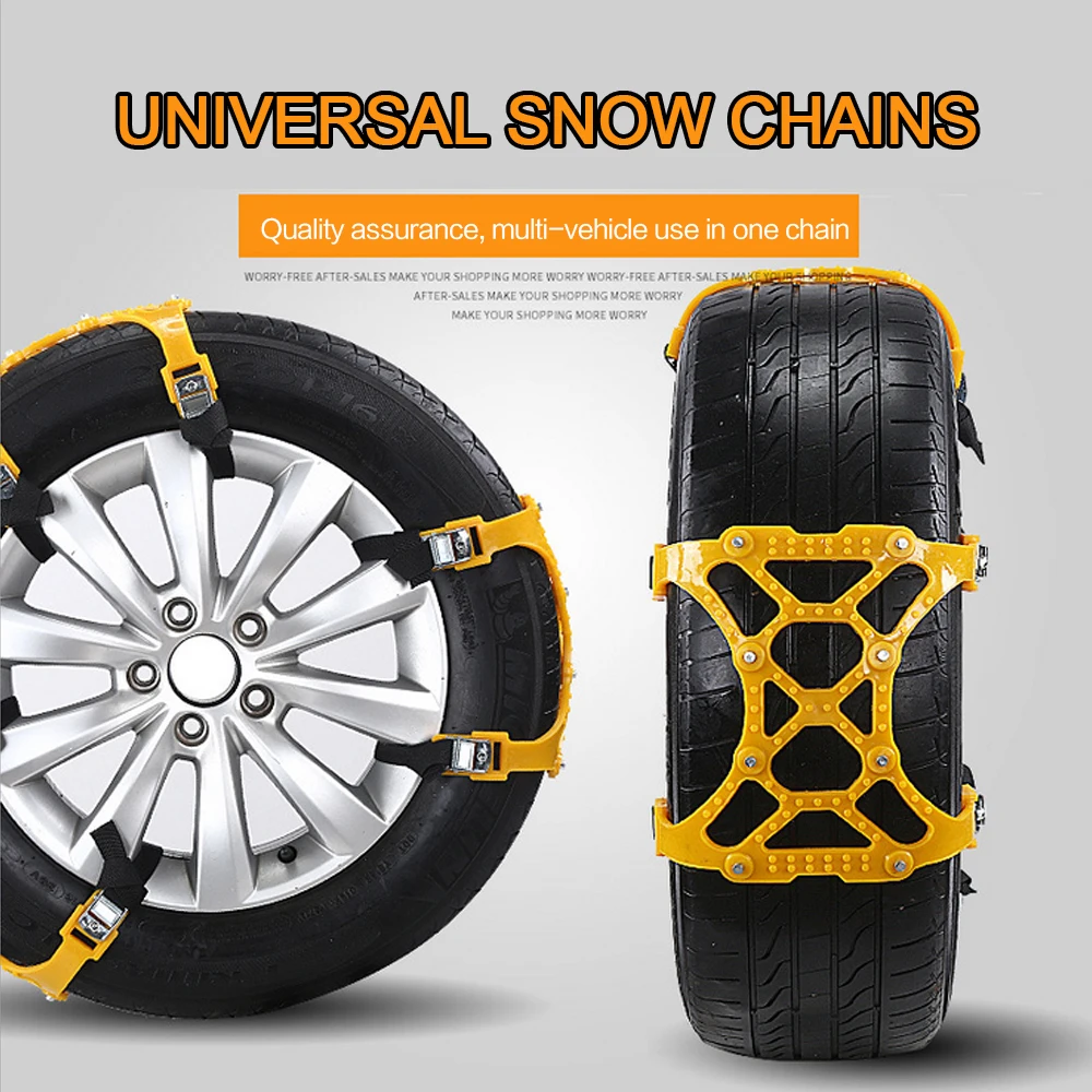 

Emergency Snow Chain Universal Winter Car Tire Anti-skid Chains Thickened TPU Safety Wheel Chain For Snow Mud Road 1PC