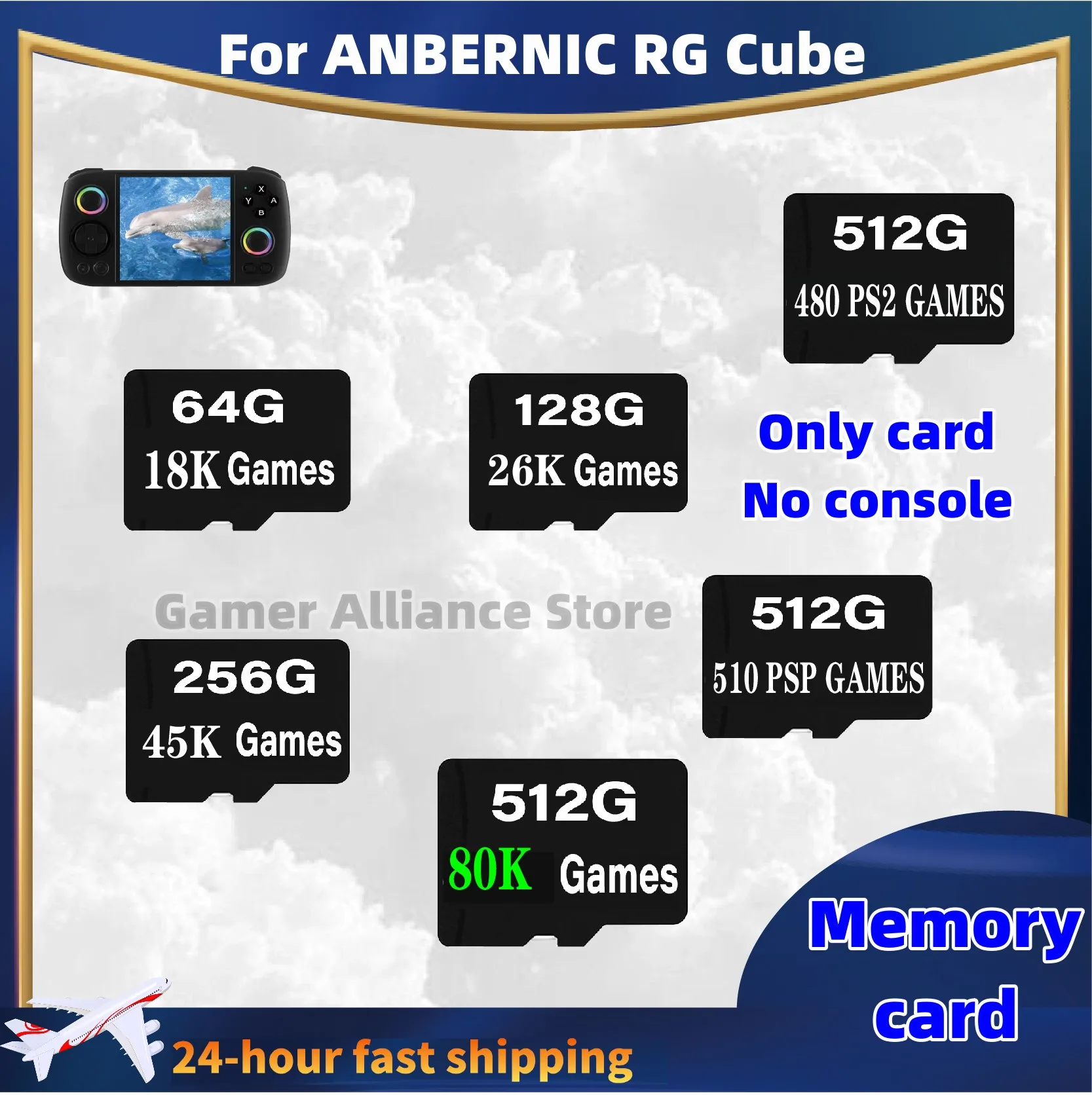 ANBERNIC RG CUBE + 512GB MicroSD