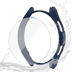 Premium Protective Glass Case for Smartwatches - Matte PC Cover Bumper Shell (Midnight Blue)