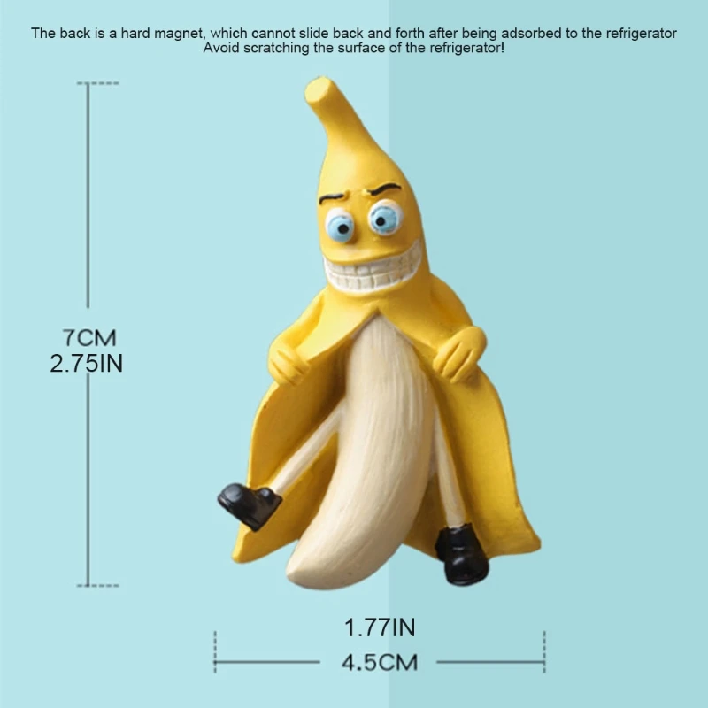 Refrigerator Magnets Fruit Banana and Avocado Funny Magnets for fridge Whiteboards Home Decoration magnetic fridge magnets magnetic fridge stickers refrigerator decor