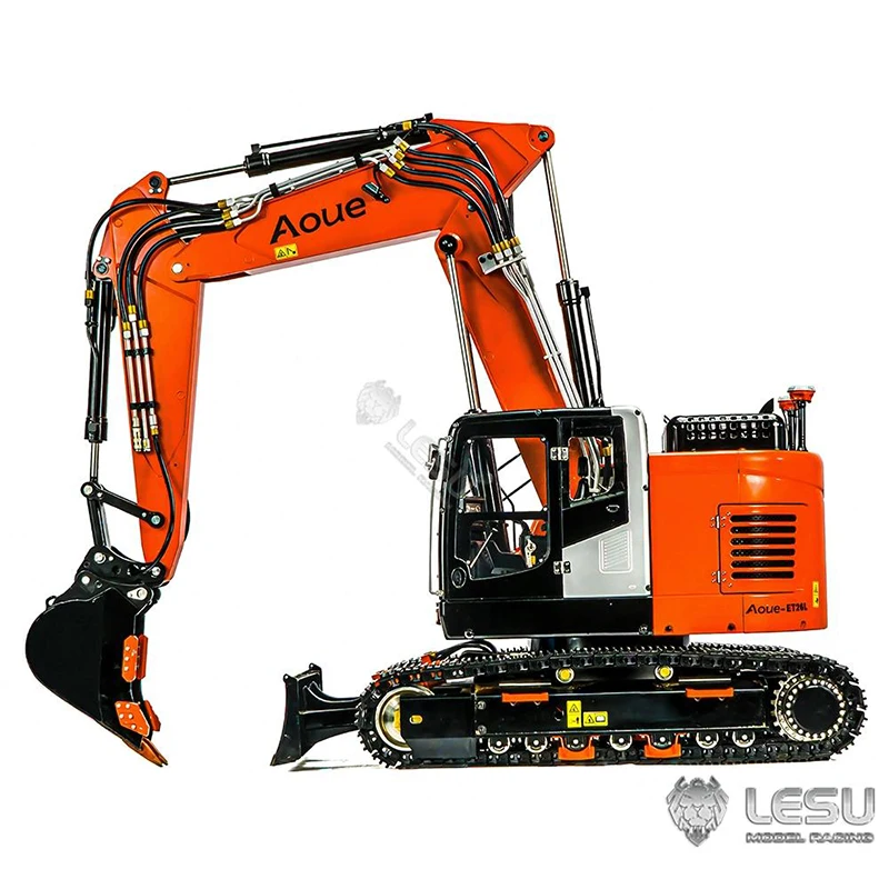 Sc129bd98867c4adb98705e9b7bb4cde7I Model ciężkiej maszyny LESU1/14 Aoue-ET26L trójramienny mały krótki pas ogonowy łopata przednia koparka gąsienicowa RC