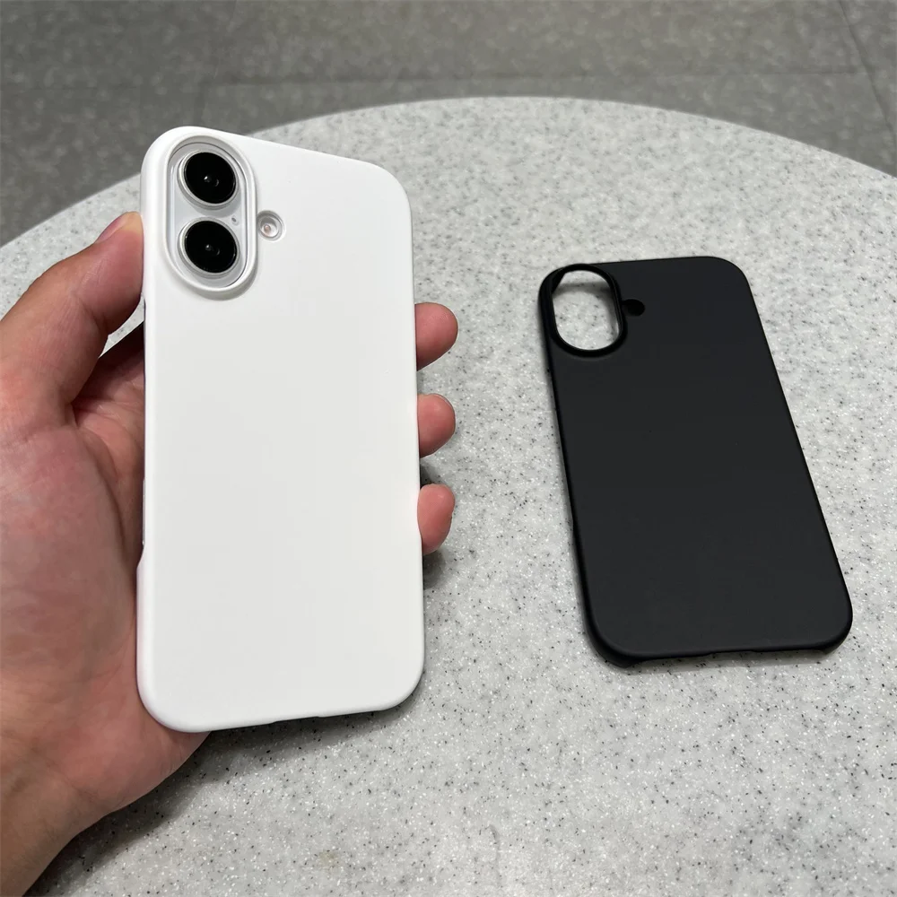Coque de protection de luxe ultra fine en PC mat sans cadre pour iPhone 16 15 14 13 12 11 Pro Max Plus Mini Xs XR 7 8_voghion.com