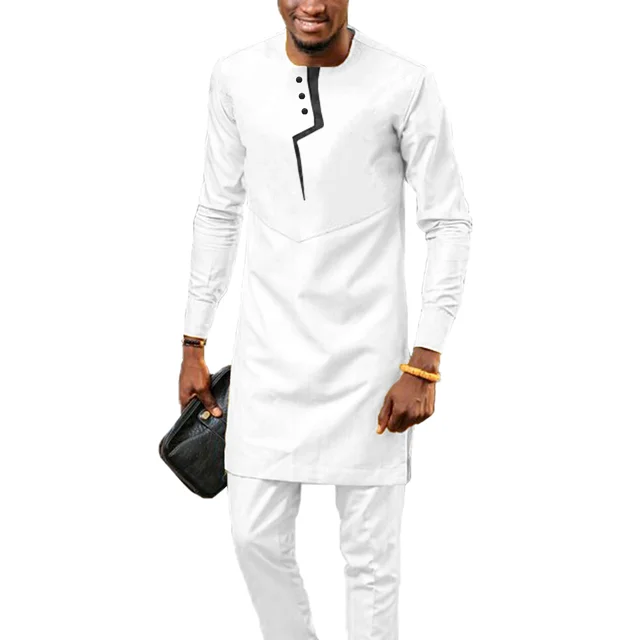 Ahmed Long Sleeve Dashiki Outfit - Image 4