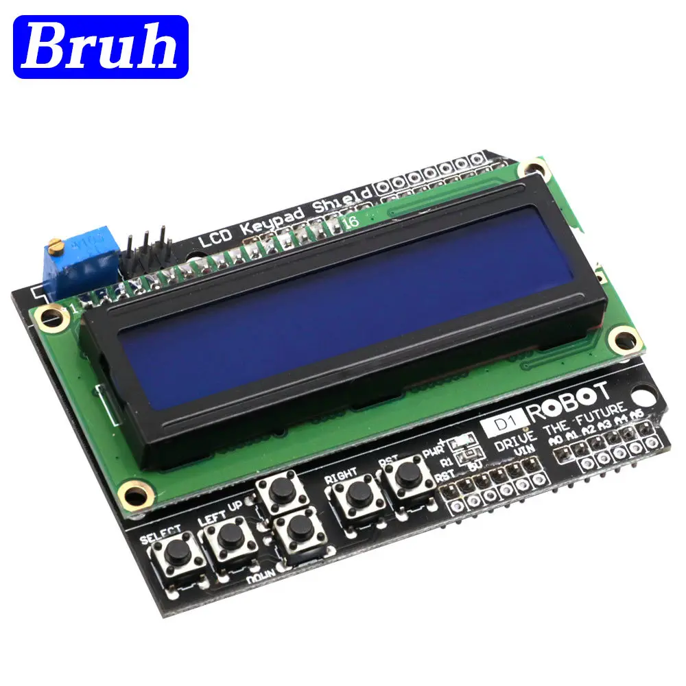 LCD Keypad Shield LCD1602 LCD 1602 Module Display blue screen For Arduino