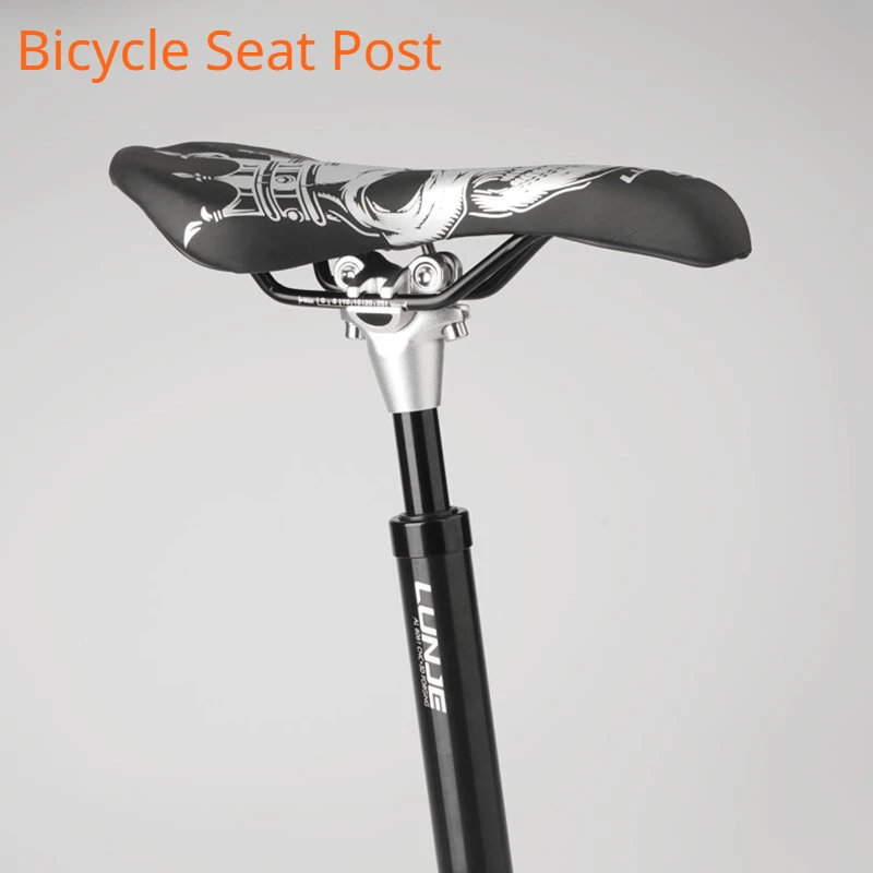 

Aluminum Alloy Bicycle Seat Post Mountain Road Bike Shock Absorber Seatpost Seat Tube Bike Accessories Part for MTB BMX Cycling