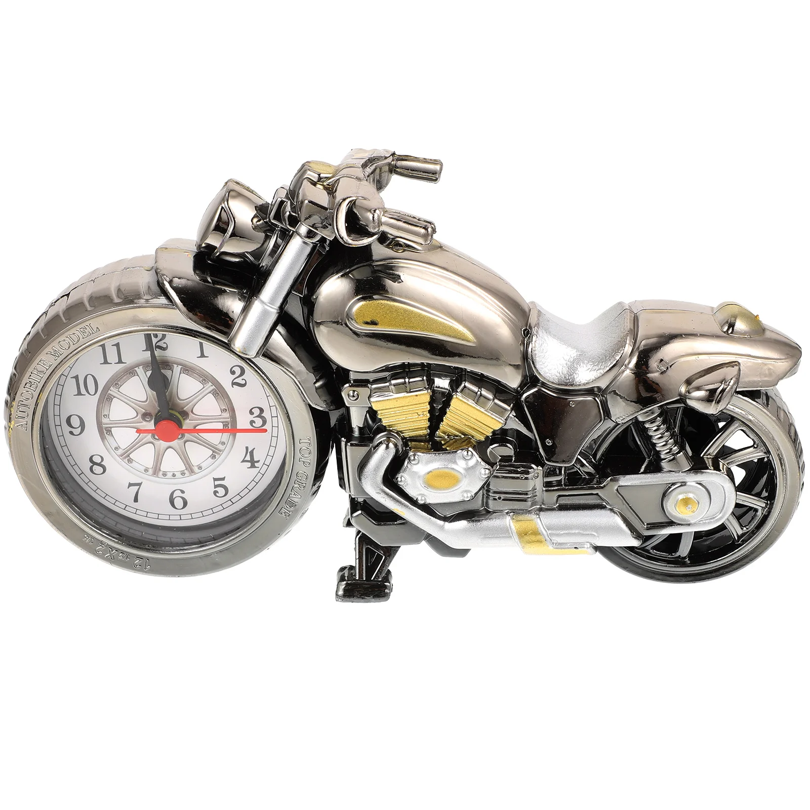 

Vintage Tabletop Clock Motorcycle Model Desktop Alarm Clock Motorcycle Clock Retro Alarm Clock Ornaments (Random Pattern)