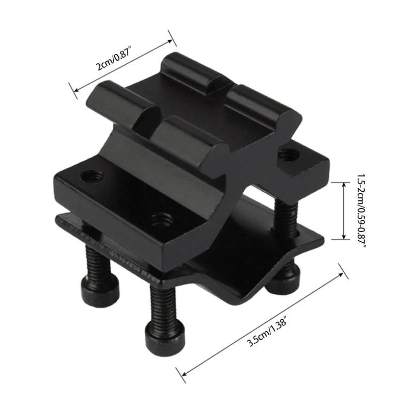 Flashlight Bracket Adjustable Bipod Adapter with Barrel Tube Mount for Picatinny Scope Sight Torch Hunting Accessori
