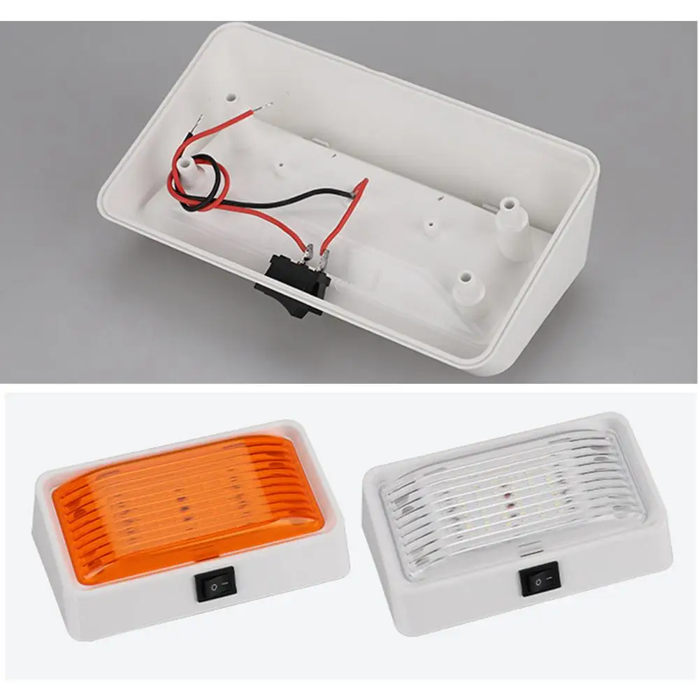 LED RV Porch Utility Light 12/14V Waterproof Rv LED Outdoor Light High Brightness RV Exterior Lamp Lighting Equipment For RV