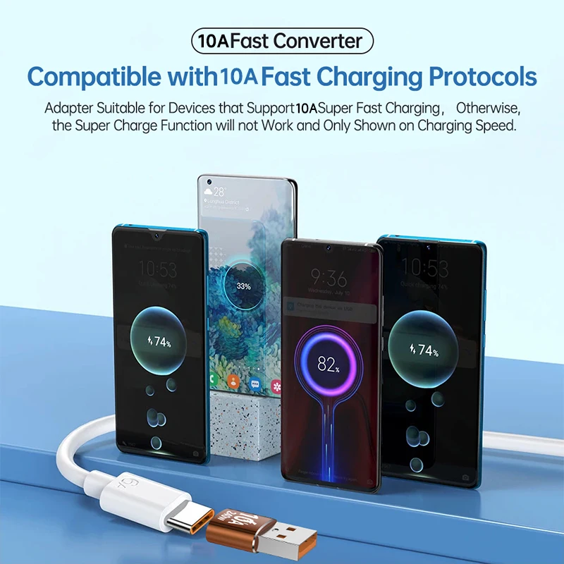 10A Usb Type C Otg Adapter Female Usb C To A Male Adapter Cable Connector For Iphone 13 12 Samsung Xiaomi 11 Realme Oneplus otg adapter,usb to type c adapter,type c adapter