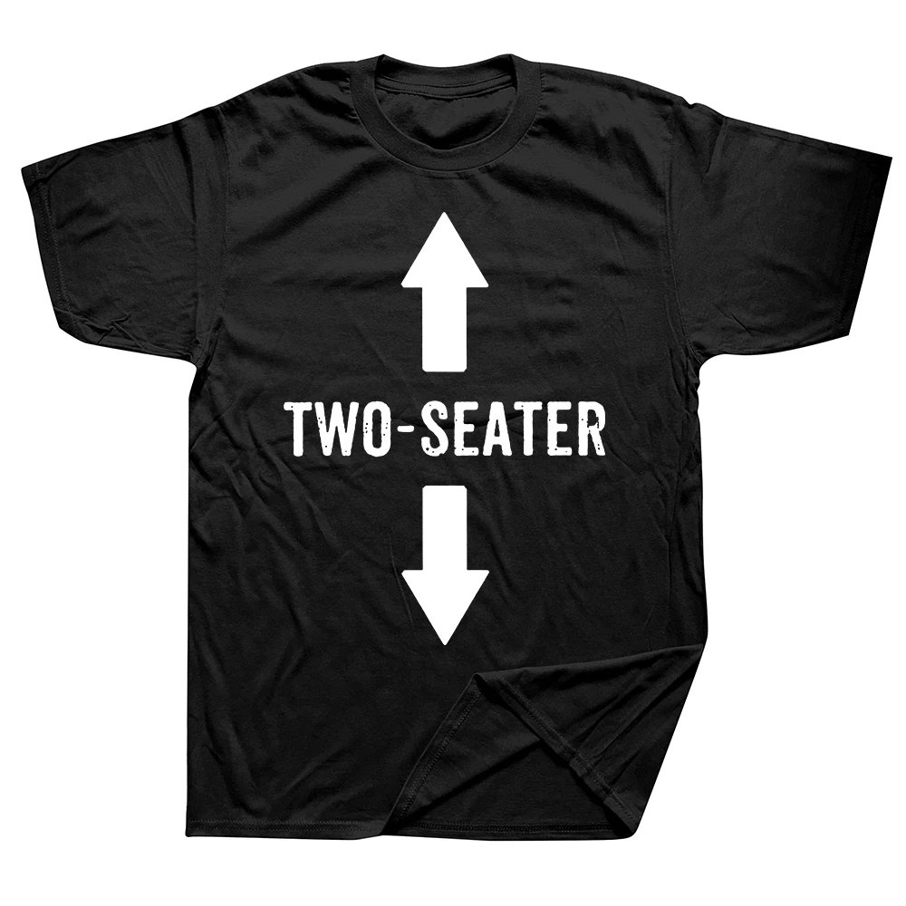 Zweisitzer-T-Shirts mit Grafik, Baumwolle, Streetwear, Kurzarm, 2-Sitzer, Humor-Geschenke für Erwachsene, Sommerstil, T-Shirt, Herrenbekleidung