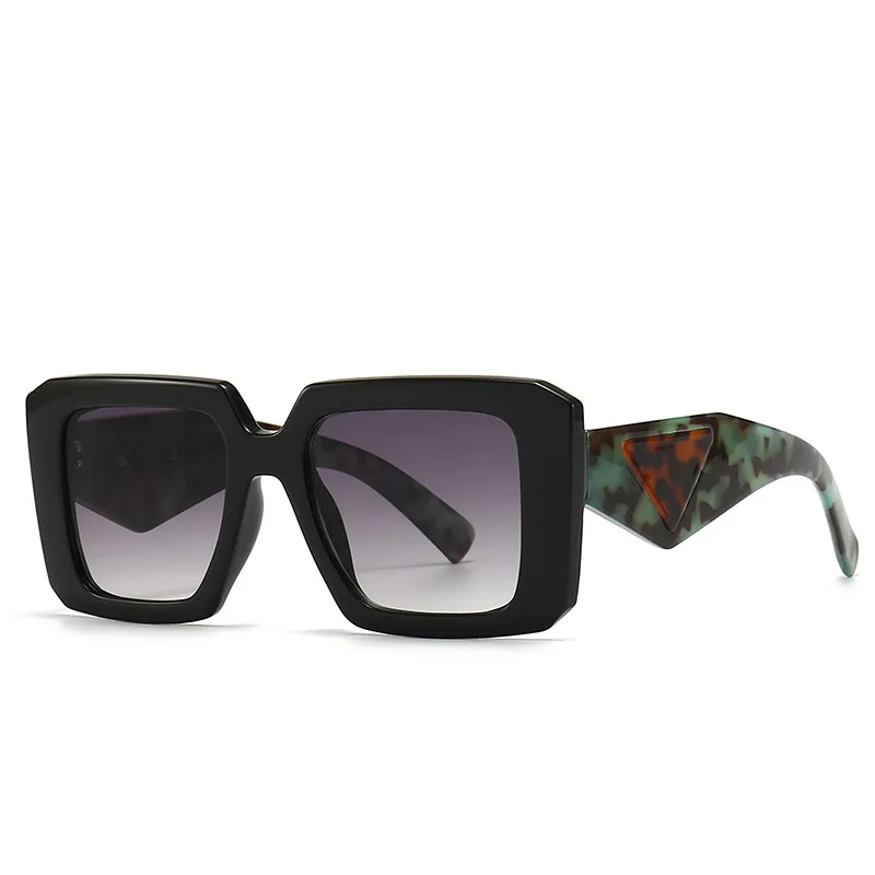 53373 Retro Square Marke Sonnenbrille Frauen Modern Großer Rahmen Männer Trend Breites Bein Sonnenbrille Uv400_voghion.com