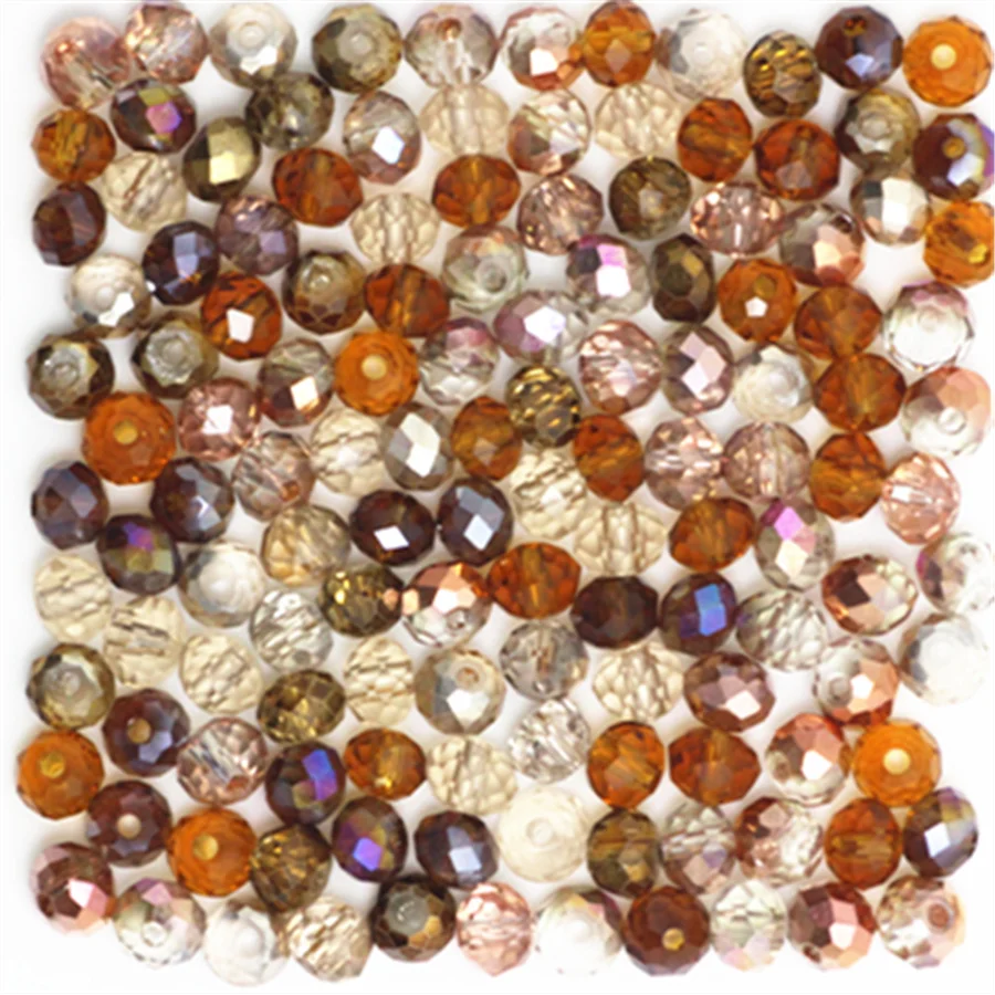 Crystal Glass Beads Loose Spacer Beads for Jewelry Making