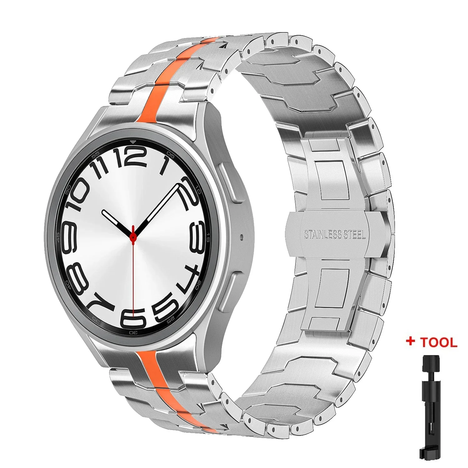 Premium Stainless Steel Metal Strap for Galaxy Watch - No Gaps Design