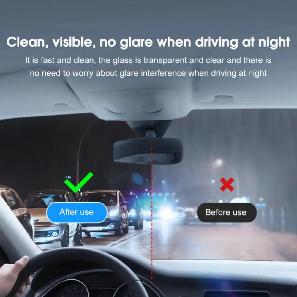 Fiber Car Wipes Car Glass Decontamination And Oil Film Removal Windshield Cleaning Wipes Car Cleaning Tool Accessories