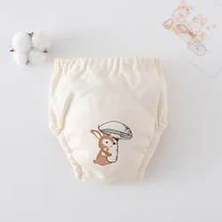 Adorable Waterproof Reusable Cotton Training Pants - 90(7.5-11.5kg) (Mushroom Rabbit)