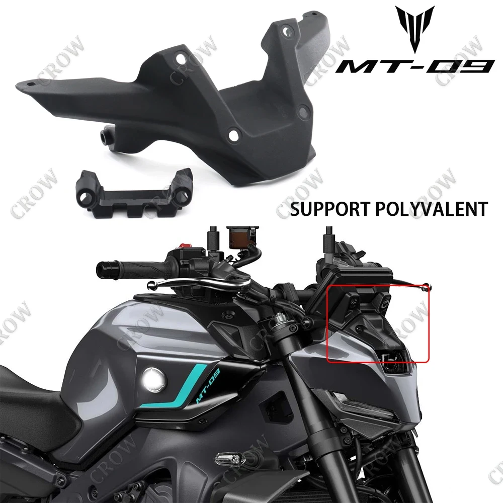 NEW Motorcycle Accessories Support Polyvalent Windshield Front Windshield Wind Deflector  For YAMAHA MT 09 MT-09 SP 2024