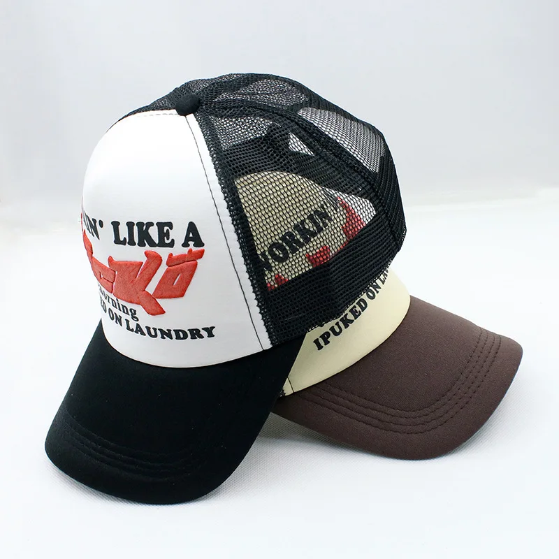 Vintage Sicko Trucker Hat for Women Men 3D Print Letter