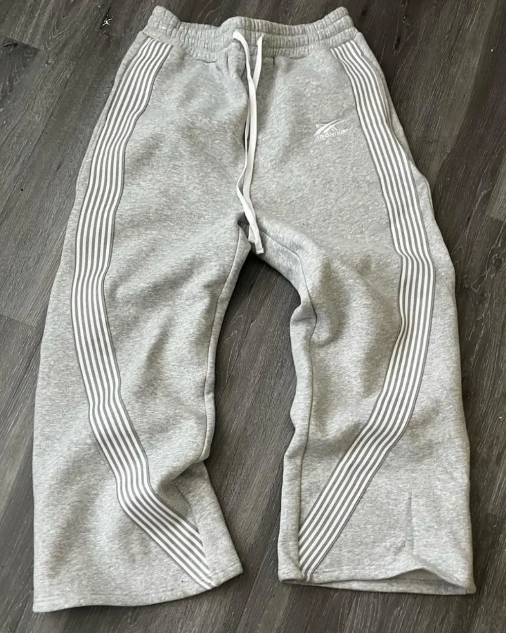 American Retro Striped Knitted Pants Men Y2k Street Harajuku Trendy Brand Oversized Trousers Loose Casual Wide Leg Pants Women 5