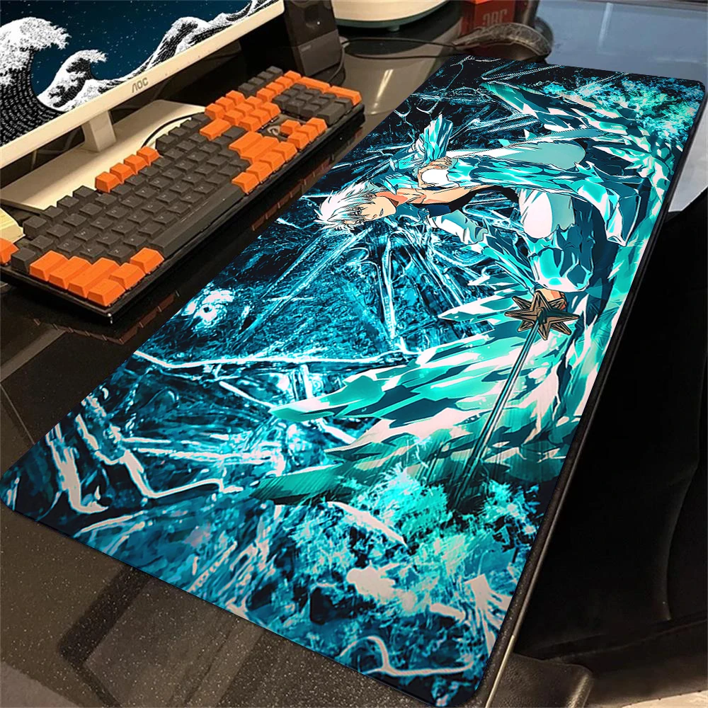 Bimormat Anime RGB Gaming Mouse Pad, 900X400X3mm Large Mouse Pad XXL, LED Desk Pad With Non-Slip Rubber Base And Durable Stitched Edges For Personal Gamer (90x40 Gsyunji - View #2