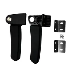Premium Motorcycle Rear Box Passenger Armrest - Universal Fit (Black)