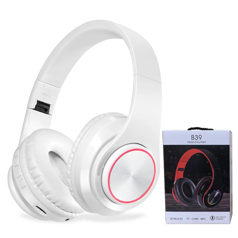 Bluetooth付きB39ワイヤレスヘッドセット,照明カード付き
