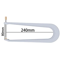 Violin and Cello Aluminum Luthier Repair Clamp Tool (240mm (Aluminum))
