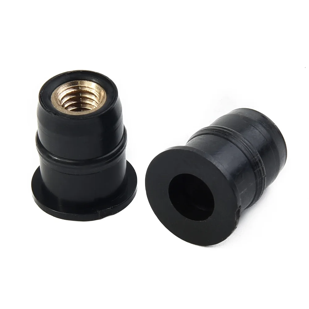 

10PCS Motorcycle M5 Windshield Rubber Nuts Vibration Damper Panel Mounting 5mm Nut Fastener For Honda For Suzuki For Kawasaki