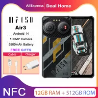 IIIF150 Air3,NFC,12 Гб + 512 Гб,100MP Night Vision Camera,5500 мАч,Android 14,MTK G96,6.6'' Screen,4G глобальная версия 1
