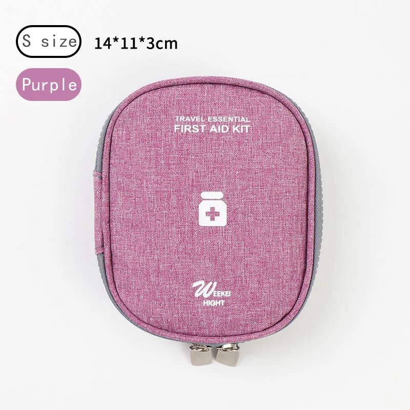 Large Capacity Portable Medicine Organizer & First Aid Storage Bag for Home and Travel Emergencies