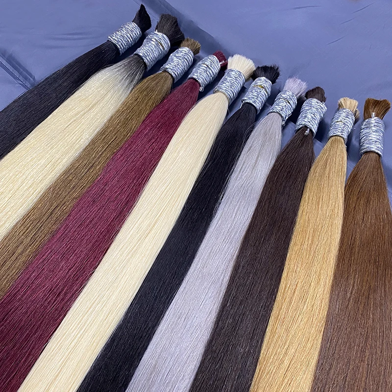 Human Vietnamese Hair Bulk No Weft Straight Virgin Unprocessed Hair Extensions Braiding Hair Weaving Human Original Women Hair