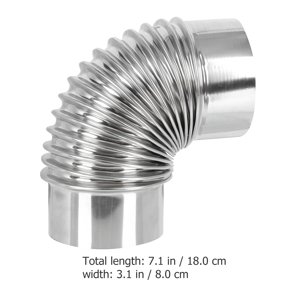 

Elbow Stove Pipe Inch Flue Pipe Stainless Steel Degree Chimney Pipe Log Burner Flue Metal Exhaust Pipe Outdoor Camping
