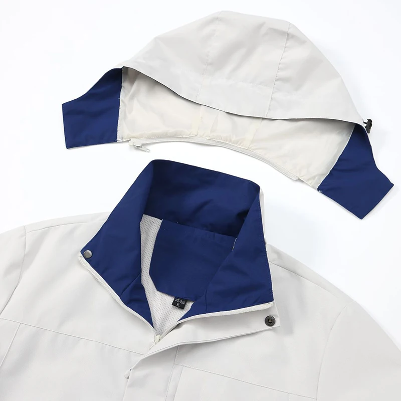 New Outdoor Jacket Men Windproof Coats Waterproof Hooded Jackets Multifunctional Hiking Suit Cycling Tactical Outwear Jacket - 5