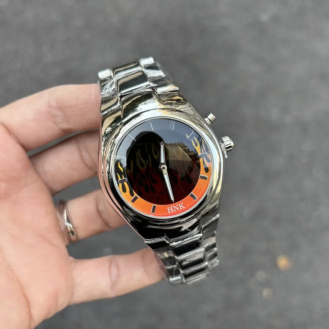 腕時計 y2k Y2k Quartz Watch Men's Blue Red Dynamic Men Watches Classic