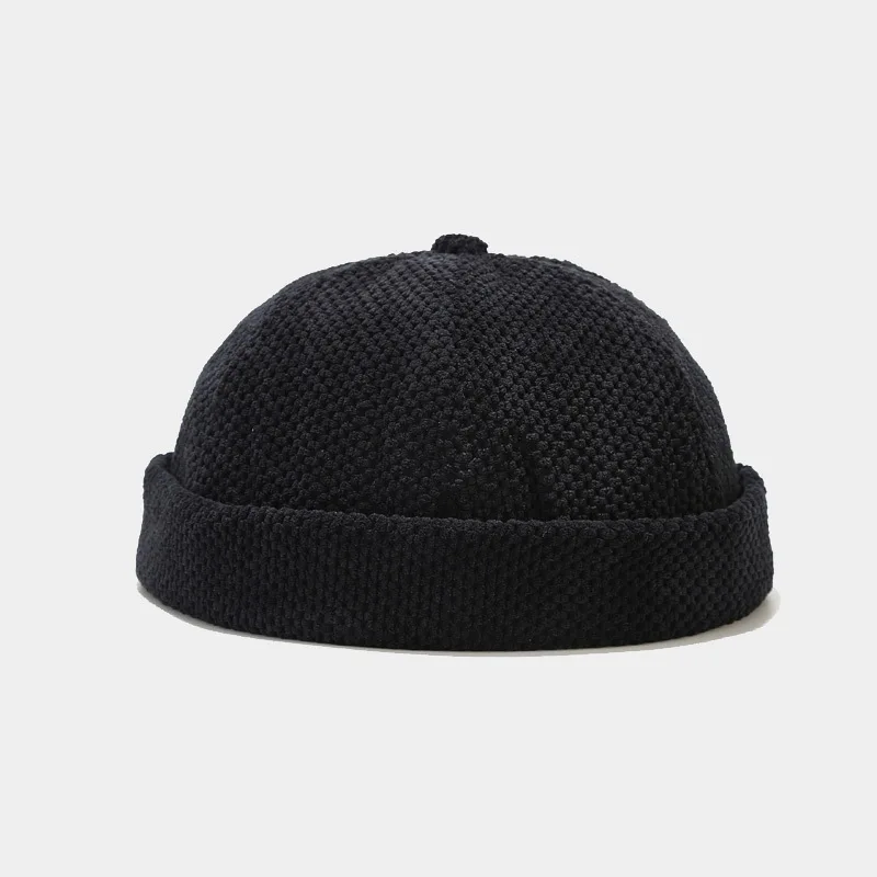 Spring and Autumn Beanies Casual Short Thread Hip Hop Hat Adult Men Female Knitted Skull Cap Elastic Unisex