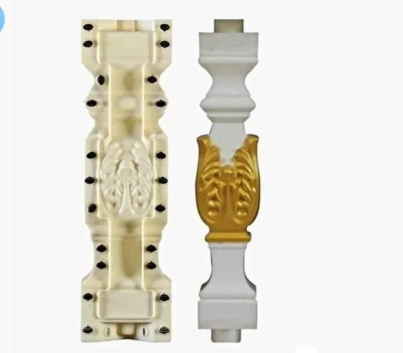 Precast garden decorative fire shape concrete baluster mold for sale