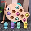 Wooden Fishing Game for Kids Montessori Educational Toy Set Magnetic Fishing Game Fine Motor Skill Training Early Learning Toys 1