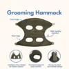 TONG Cat Grooming Nail Cutting Anti Scratch Bite Fixed Bag Bath Trimming Restraint Bag Pet Beauty Hammock Hanging Pet Supplies 2