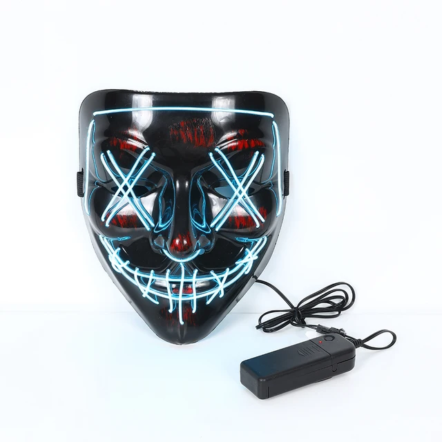 Horror Glowing Neon Mask LED Light
