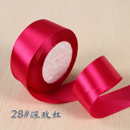 Elegant Silk Satin Ribbon - 25 Yard Roll for Weddings, Parties, and Holiday Decorations