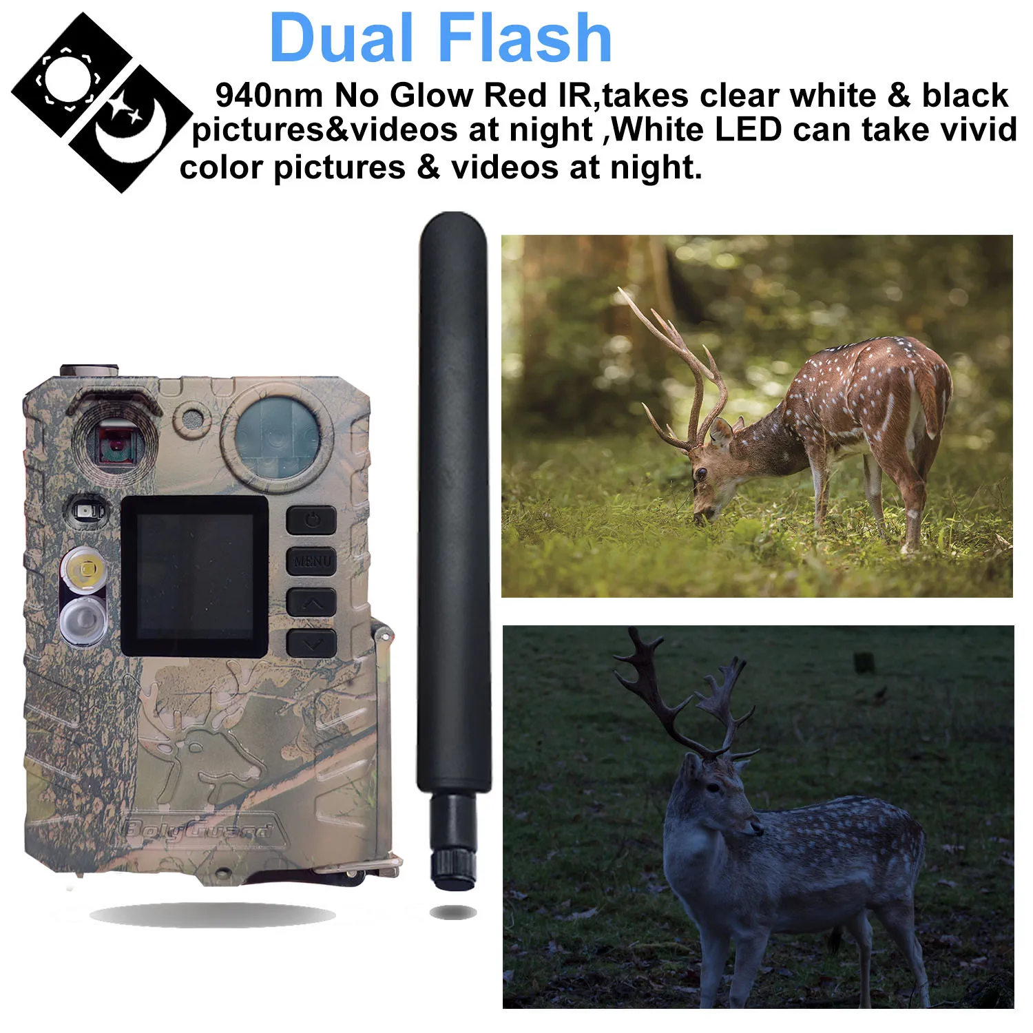 Boly BG410-M 940nm Black IR Night Vision 4G Wireless Hunting Camera Color LCD Invisible Game Camera Motion Sharp Technology