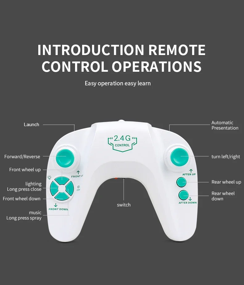 RC Car Ball Shooting Toys Gesture Sensing Spray Music Light Remote Control STUNT CAR Dual Mode 360 Rotating 2.4G for Boy