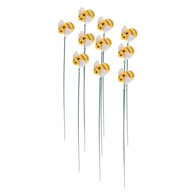 

10Pcs Garden Stakes Decoration Yard Stakes Lawn Pathway Ornaments Waterproof Flower Pot Stick Indoor Outdoor