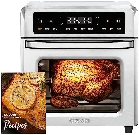 

Fryer 4 Qt, 7 Cooking Functions Airfryer, 150+ Recipes on Free App, 97% less fat Freidora de Aire, Dishwasher-safe, Designed for