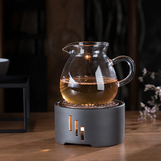 Y Marble Candle Stove Flower Tea Maker Ceramics Candle Heated Base Tea  Warmer Thermal Insulation Base